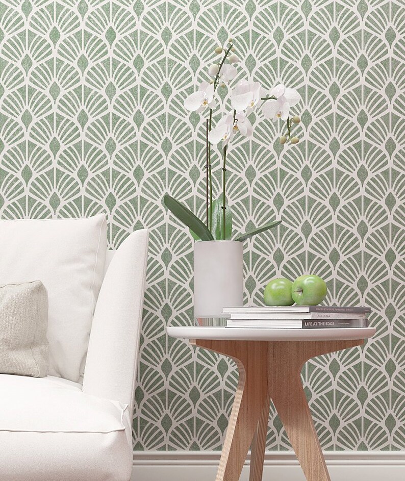 Large Floral Pattern Stencil Allover Wall Stencil Reusable Etsy