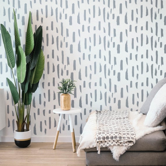 CLAUDE Modern Wall Stencil Reusable Wall Stencil Large Wall Etsy