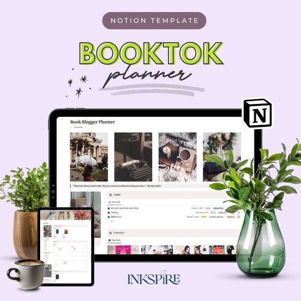 Booktok Planner Notion Template