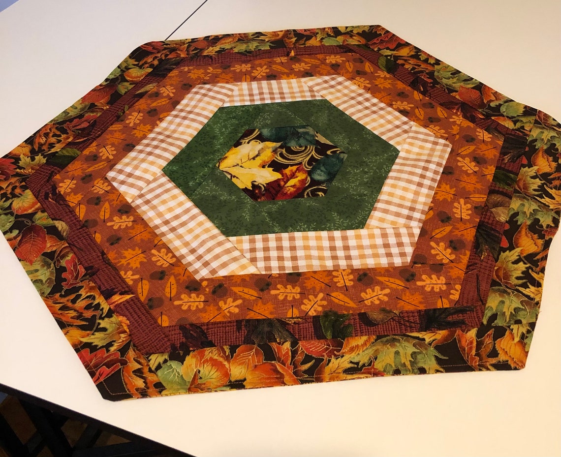 Quilted Autumn Table Topper Etsy