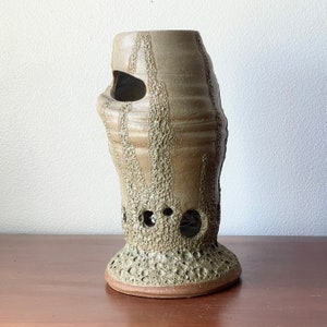Large Brutalist Studio Pottery Vase by Joanna Price | Modern Design Fat Lava