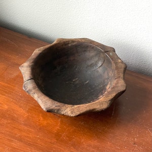 Antyczna ceremonialna miska Ifugao Duyu Wood Star | Luzon Filipiny ręcznie rzeźbiona sztuka oceaniczna