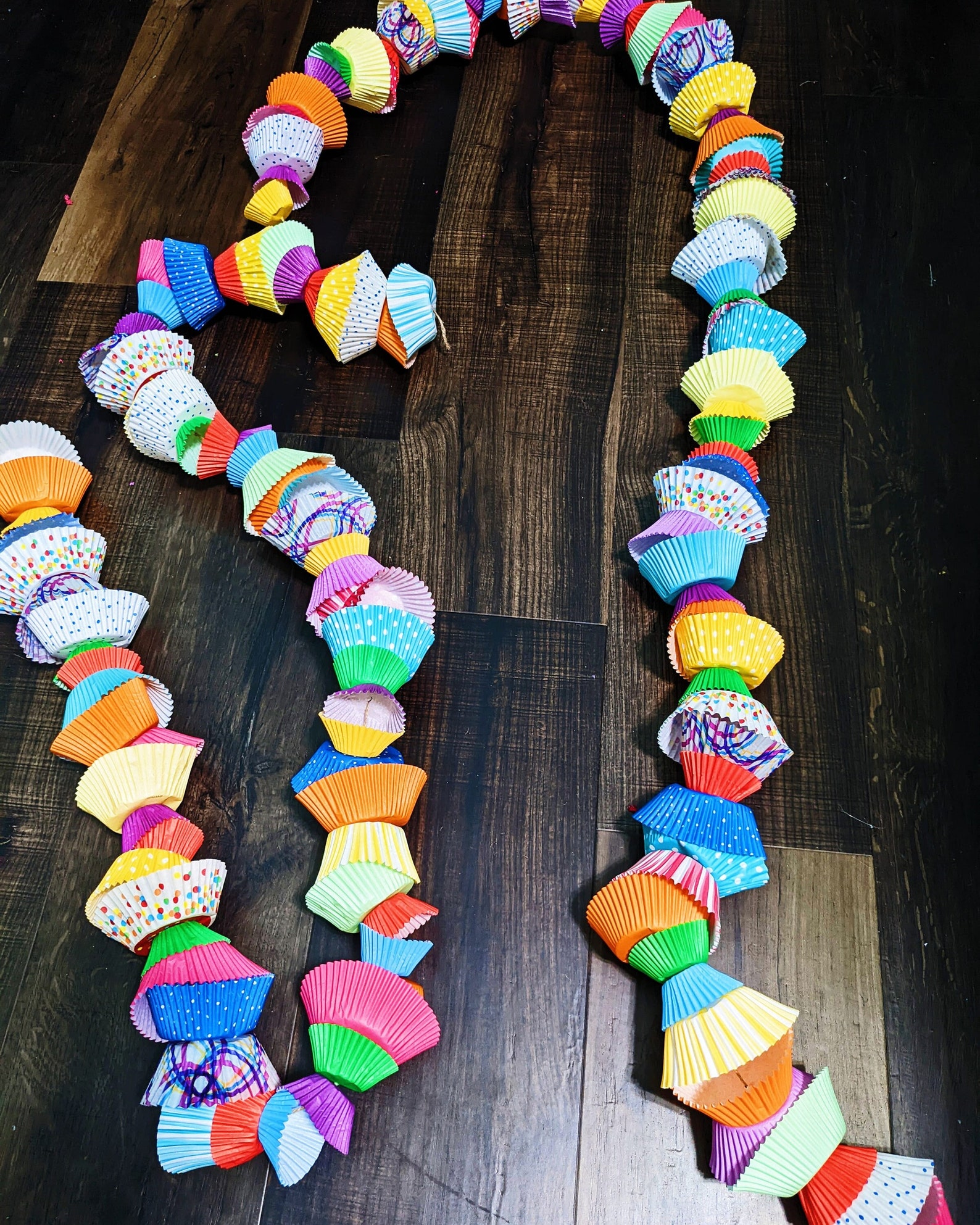 Cupcake Garland Cupcake Liner Garland Baking Cups Garland Etsy