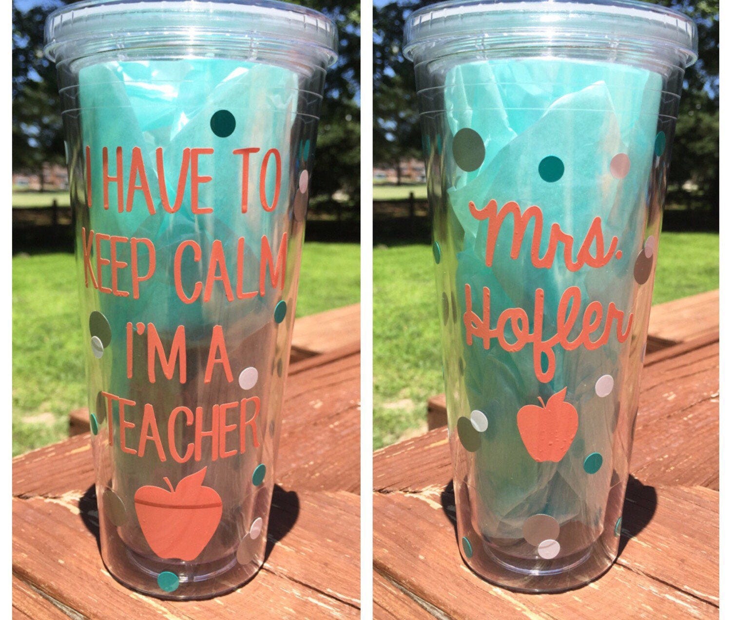Keep calm/ teacher cup/ Best teacher gift Etsy