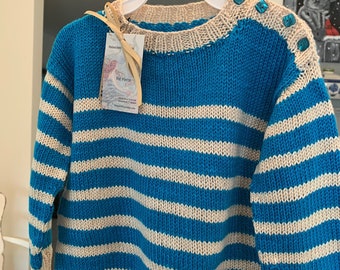 Hand knit sweater - acrylic - 4T - CS8