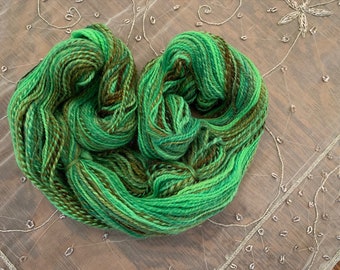 Handspun Yarn - 100% Shetland Wool - "Sea Turtle 1" HS6