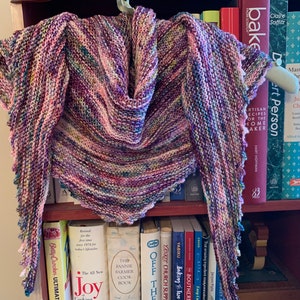 Hand Knit Scarf/shawl - Superwash Merino Wool - PS3