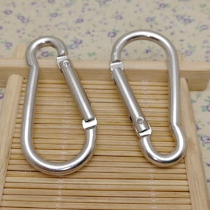 10/50 pieces 50x25 mm dark silver color metal lobster claw clasp , key clasp bag strap trigger clasp jewelry making handmade finding BF0003