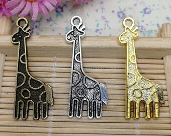 Fit For DIY Brass Animal Necklace RD111 Giraffe Earrings Giraffe Pendant Last 50/% off 8pcs Raw Brass Giraffe Charm Brooch