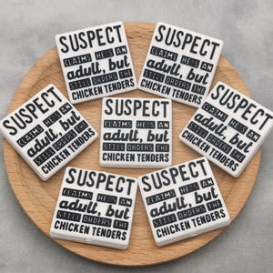 Silicone Bead Suspect Claims He's an Adult But Still Orders The Chicken Tenders Focal Bead DIY Charm Pen Finding BS1069