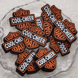 Cuentas de silicona Super Cool Cheer Dad, cuentas focales, abalorios DIY, bolígrafo, BS0006
