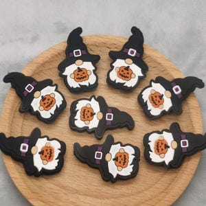 Silicone Bead Halloween Gnome Dwarf Focal Bead DIY Charm Pen Finding BS1083