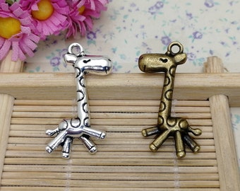 Sterling Silver Giraffe Ring, Articulated Head, Size 6 L462