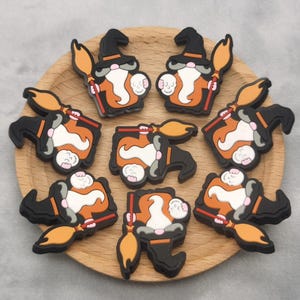 Silikonpärla Halloween Gnome Dvärg Focal Pärla DIY Charm Penna Hitta BS1072