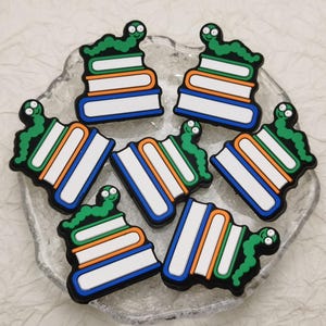 Silicone Bead Book Worm Caterpillar Bookworm Focal Bead DIY Charm Pen Finding BS0744
