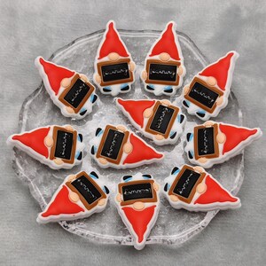 Silikonpärla Teach Teacher Gnome Dvärg Focal Pärla DIY Charm Penna Hitta BS1060