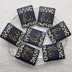 Silicone Bead Leopard Hi Focal Bead DIY Charm Pen Finding BS0260