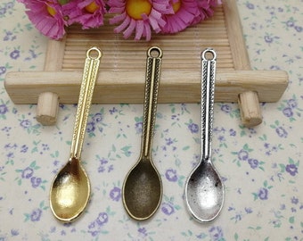 Generico Collana Con Cucchiaio Mini – Ciondolo In Acciaio Inox Staccabile, Gioiello Funzionale Portatile Per Spezie E Profumi