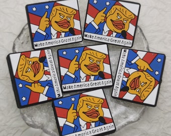 Silicone Bead Make America Great Again MAGA President Focal Bead Charm Pen Finding BS0298
