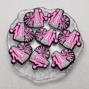 Siliconen kraal Juichen Juichende ploeg Cheerleaders Brandpuntskraal voor pen Armband ketting Sleutelhanger Sleutelhanger Siliconen kraal DIY Charm Finding BS0915