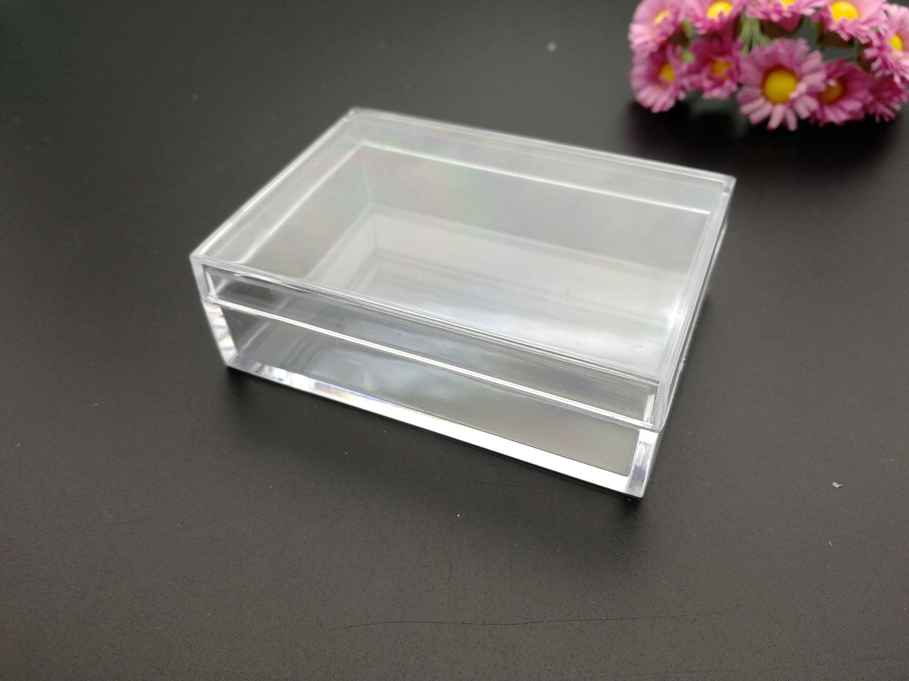 4 Pieces 70x50x22mm Rectangle Shape Clear PS Plastic Box - Etsy