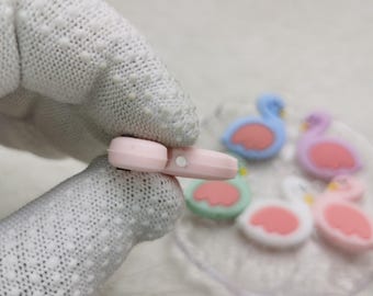 12 Stück Silikon-Alpaka-Perlen – Bunt, Für Schmuck, Girlanden & Bastelprojekte, Handgefertigt