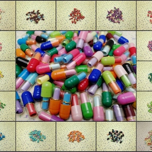 Ciondolo per capsula pillola con messaggio di desiderio da 500 pezzi con nota di carta bianca all'interno, 17 colori felice segreto amore nota pillola perlina scoperta fatta a mano BP0054