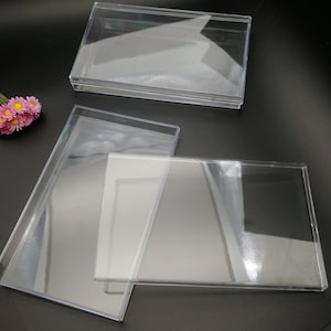 2 pieces 177x110x25mm rectangle shape clear PS plastic box , jewelry bead tool wedding party gift display storage acrylic resin box , BB0124