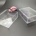 2 Pieces 100x78x38mm Rectangle Shape Clear PS Plastic Box , Jewelry ...