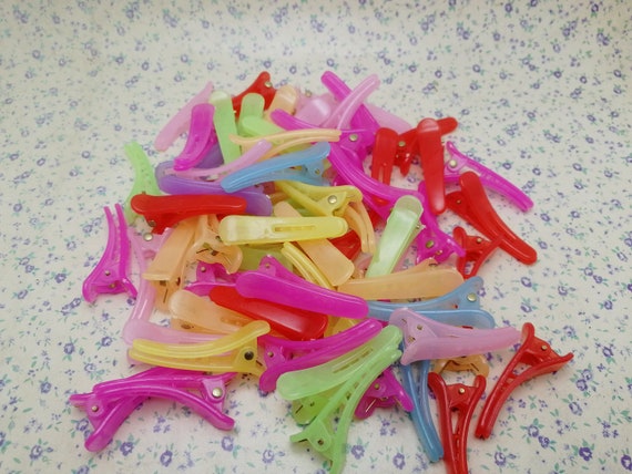 Mix Color Plastic Hair Clip , 36mm Length Resin Alligator  display picture 2