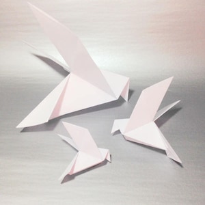 Origami Doves, Wedding Doves, Christmas Doves, White Origami Doves, Church Dove, Peace Dove, Dove Garland, Pentecost Doves, Advent Doves