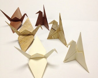 Gold Origami Cranes Place Card Holders Gold Wedding Table Etsy