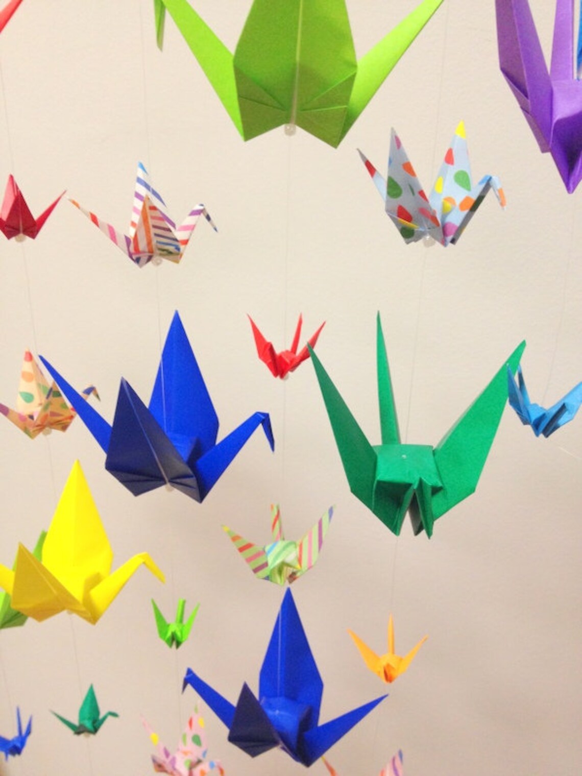 MAKE A CUSTOM ORDER Origami Crane Rainbow Garlands Origami Etsy