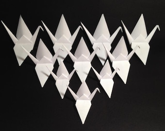 2nd RESERVE for Sarah - - Custom Size Origami Crane, Store Window Display, Origami Crane, Architect Theme, Paper Wedding Decor, Wood Origami