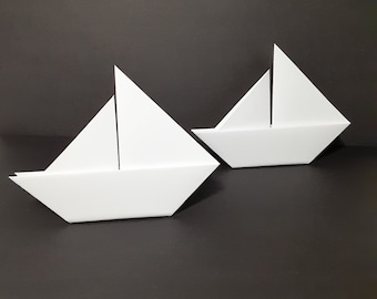 RESERVED for Joy - - Sail Boat, Boat Place Card, Origami Sailboat, Sailboat Place Card, Wedding Place Card, Sailboat Wedding, Paper Boat