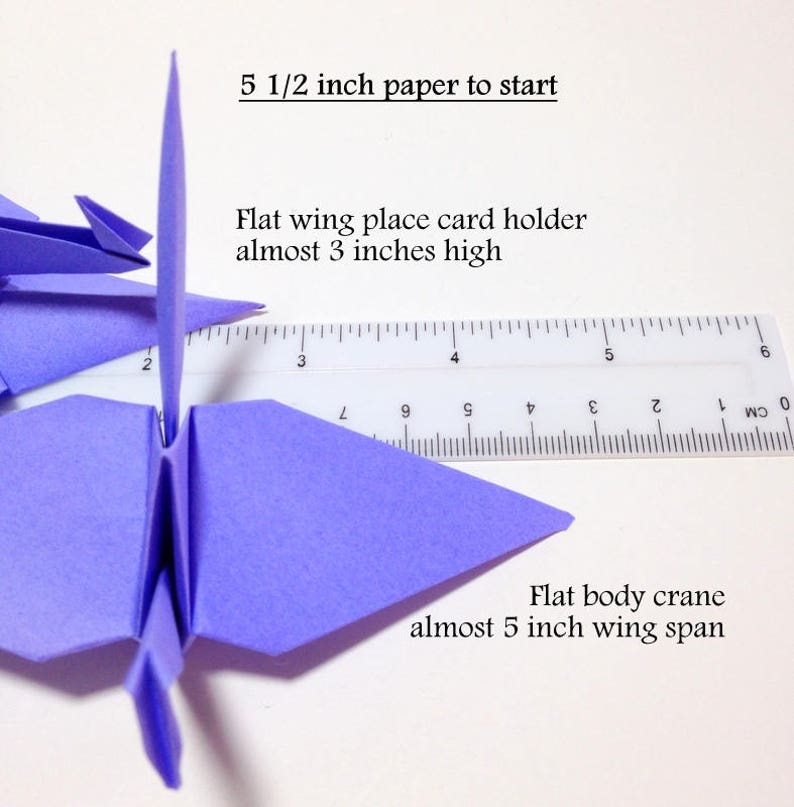 Ombre Blue Origami Cranes, Origami Garlands, Origami Cake Toppers, Origami Crane, Origami Flowers, Origami Crane Garland, Place Card Holder image 5