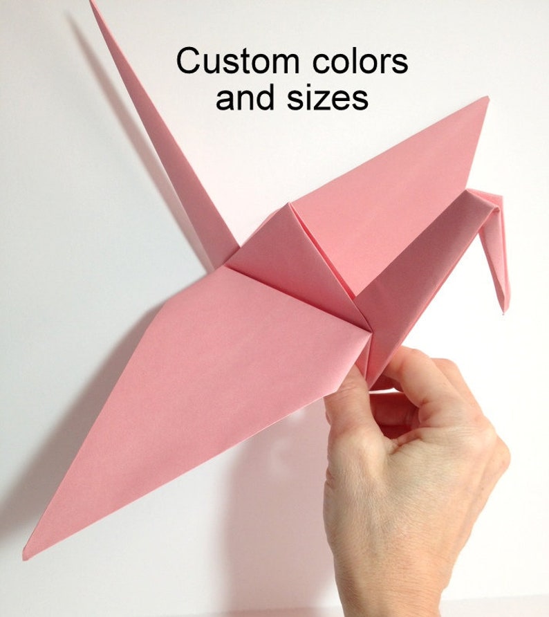 GIANT Oversized Origami Cranes Large 12 Inch Origami Cranes Etsy