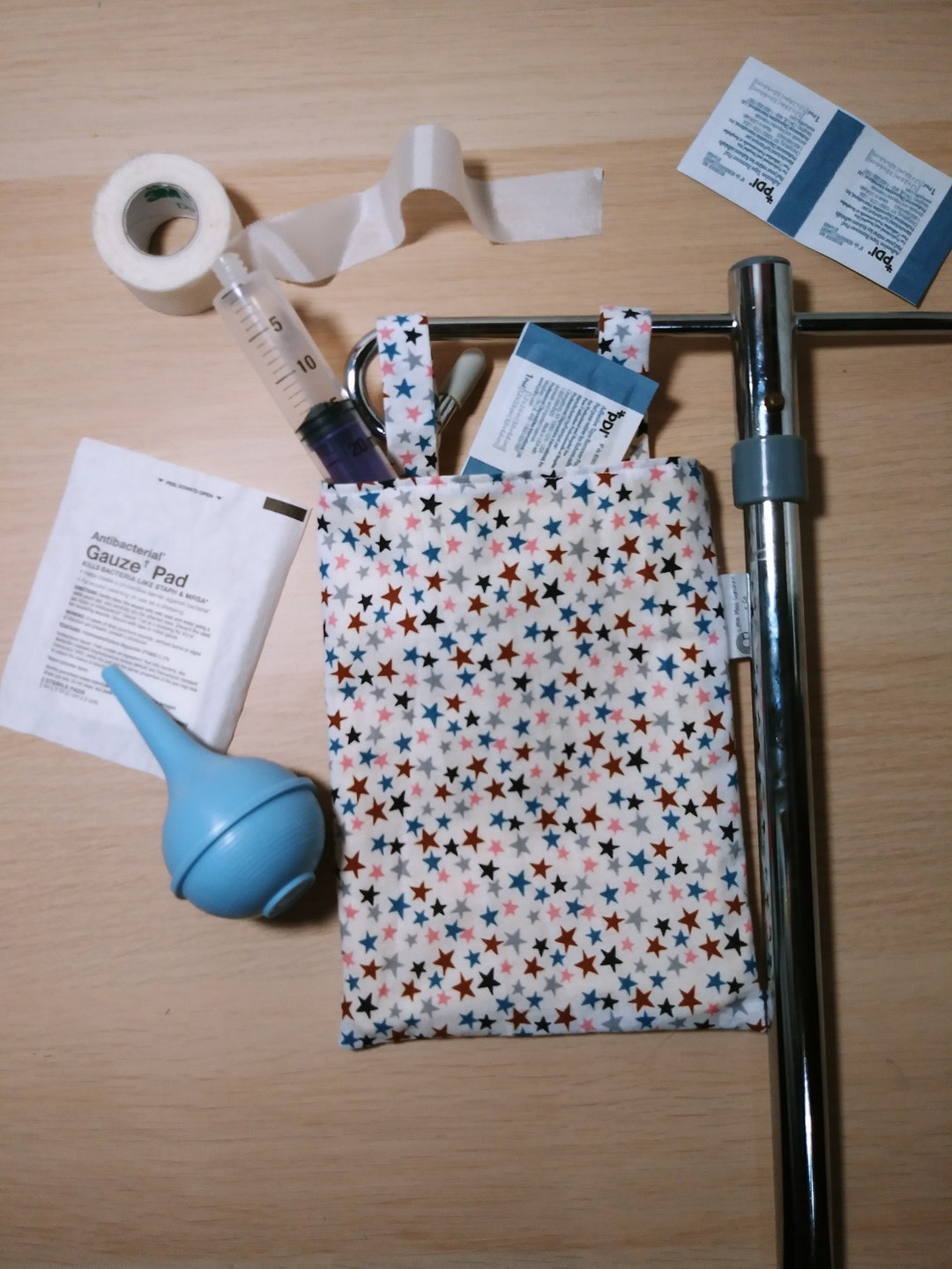 IV Pole Stroller and Wheelchair Accessory Bag Stars Etsy