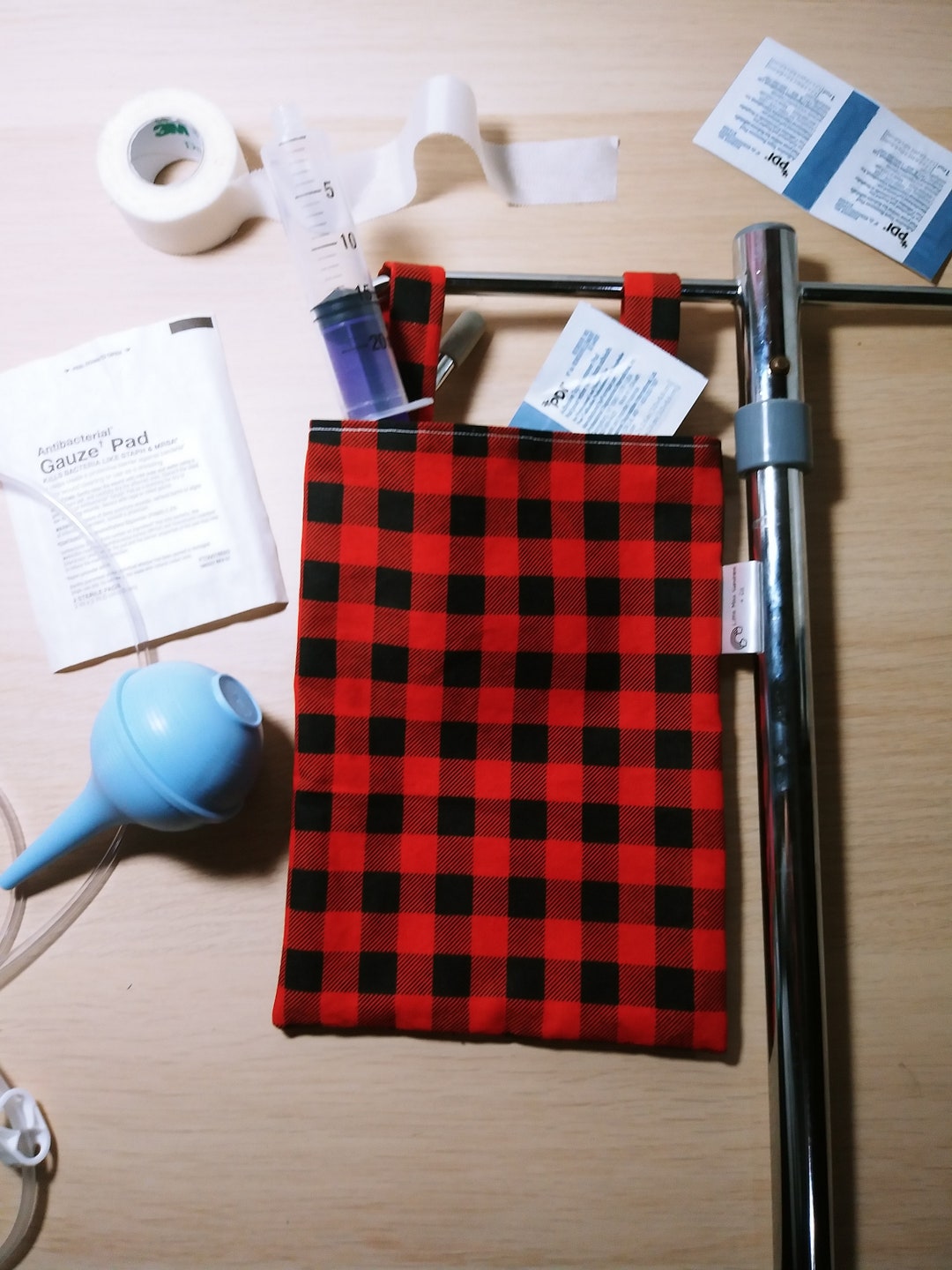 IV Pole Stroller and Wheelchair Accessory Bag Buffalo Etsy