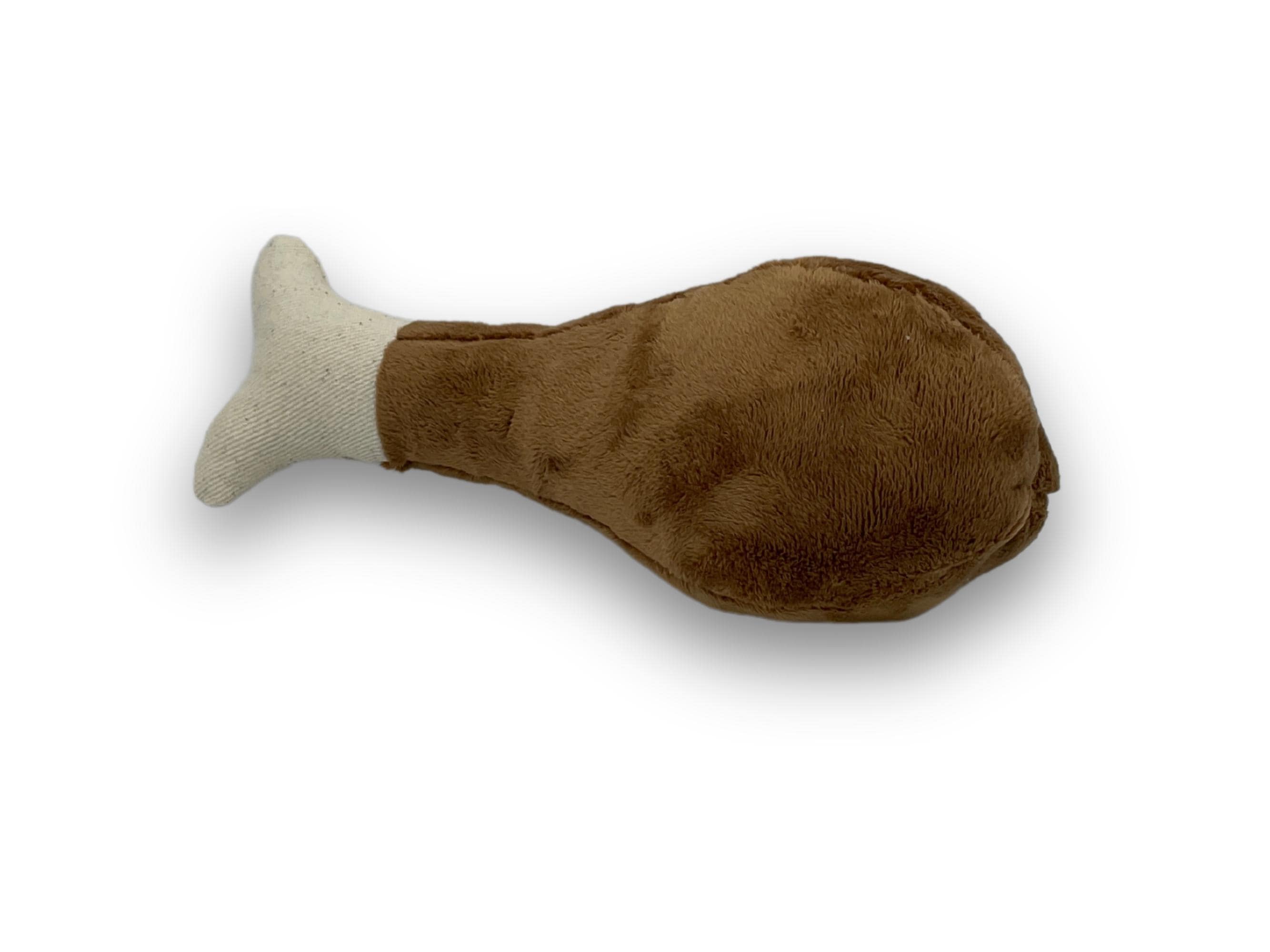 Turkey Leg Squeaky Plush Dog Toy Etsy