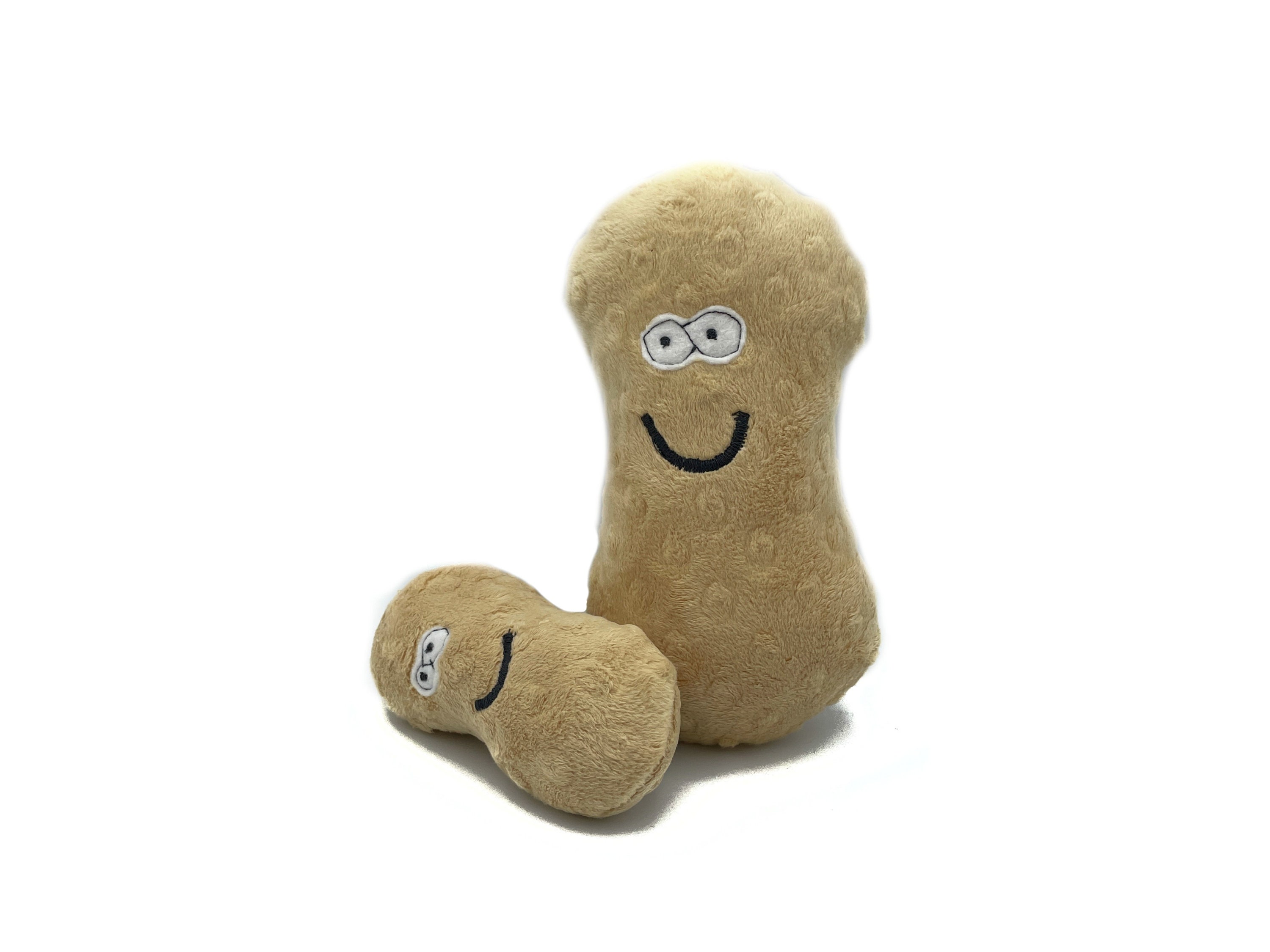 Shelley the Squeaky Peanut Plush Dog Toy 