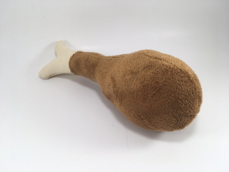 Turkey Leg Squeaky Plush Dog Toy Etsy
