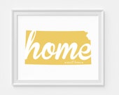 Kansas "Home Sweet Home" Print -  Art Print