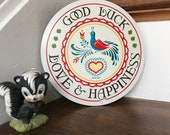 Hex Sign, Bird of Paradise Hex Sign, Good Luck Hex, Folk Art, Love and Happiness Hex Sign, Pennsylvania Dutch Hex Sign, PA Dutch, Hex