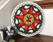 Hex Sign, Sun Rain Fertility Hex Sign, Fertility,Folk Art, Star Hex Sign, Pennsylvania Dutch Hex Sign, PA Dutch, Hex, Wall Decor, Dutch Star