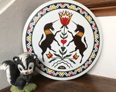 Hex Sign, Unicorns Hex Sign, Unicorn Sign, Folk Art, Dutch Unicorn Sign, Pennsylvania Dutch Hex Sign, PA Dutch, Hex, Wall Decor