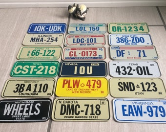 Wheaties Miniature Bike State Metal License Plate Vintage 1980 Post Cereal Wheaties Miniature Bike State Metal License Plate Vintage 1980 Post Cereal