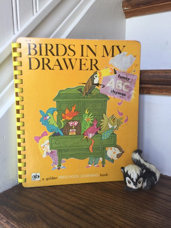 Birds In My Drawer Book Alphabet Book Abc Book Golden Book Etsy
