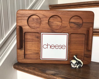 Goodwood Cheese Tray, Cheese Platter, Wooden Cheese Tray, Cheese Board, Charcuterie Board, Charcuterie Tray, Teak Serving Tray, Teak Tray