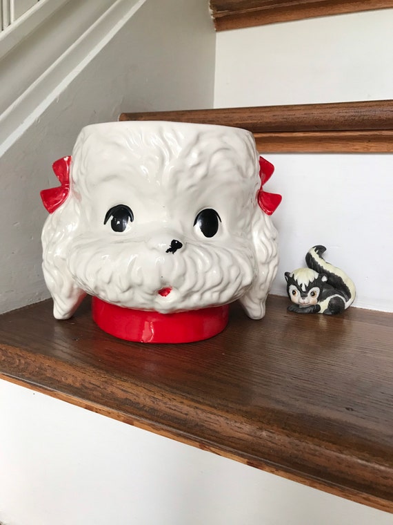 Vintage Dog Cookie Jar Vintage Dog Vintage Cookie Jar Etsy